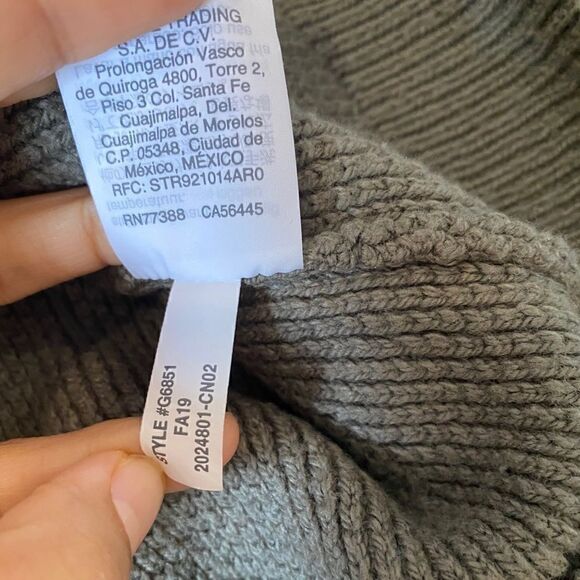 Madewell Province Cross-Back Pullover Sweater Olive Green - Picture 6 of 6